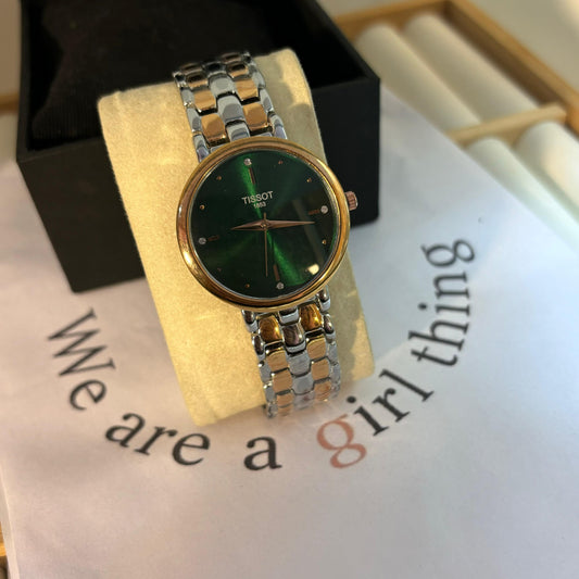 Tissot Dual Tone Emerald Watch