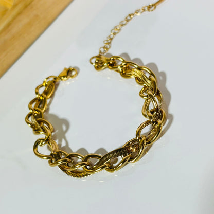 Snake Link Luxe Bracelet