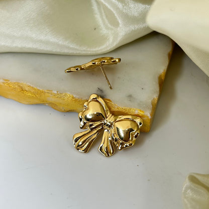 Gilded Bow Earrings
