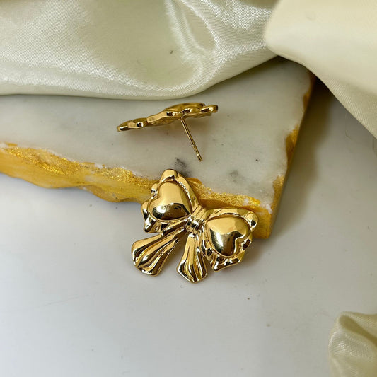 Gilded Bow Earrings
