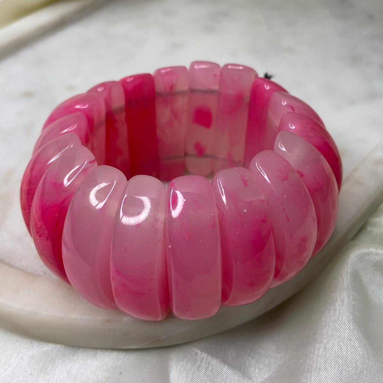 Stretchable Resin Chunky Bracelets