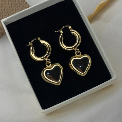 Heart Chunky Hoops