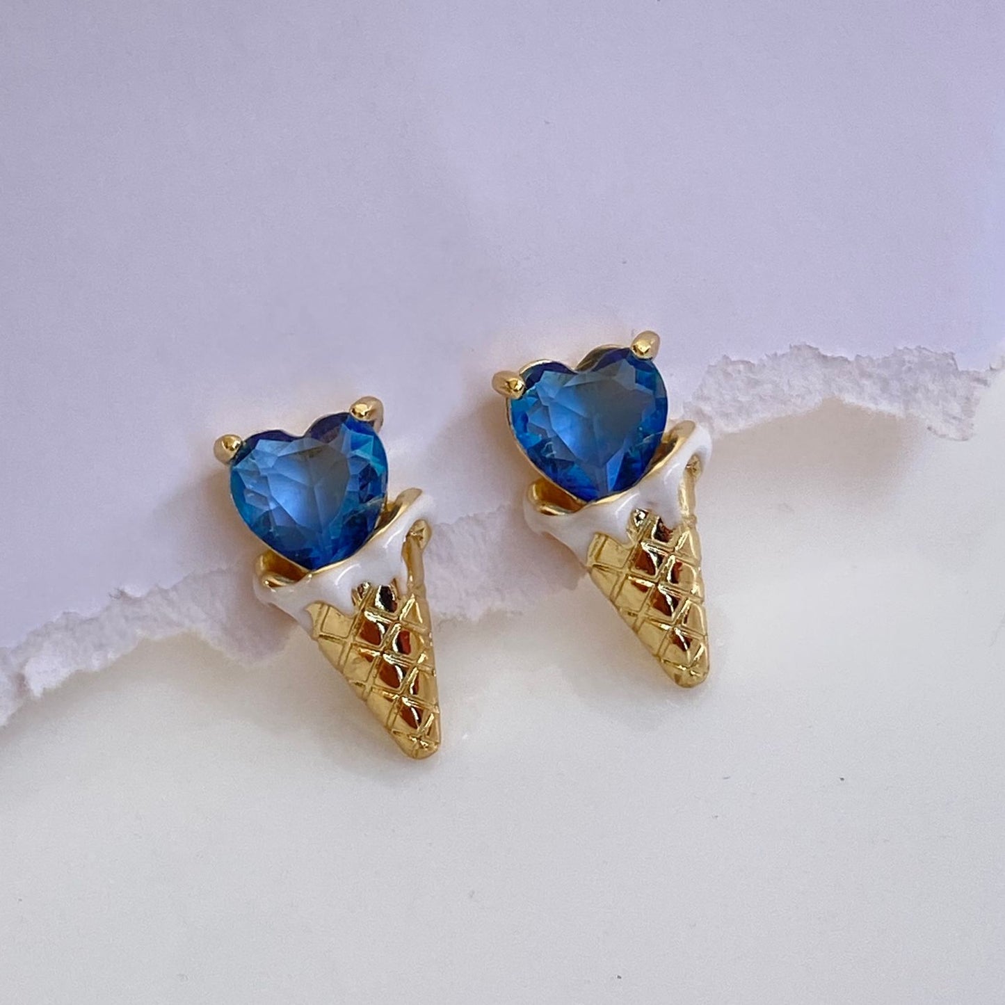 Popiscle Luxe Earrings ( Blue )