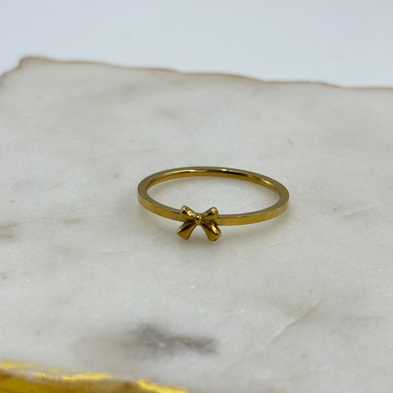 Mini Bow Charm Ring