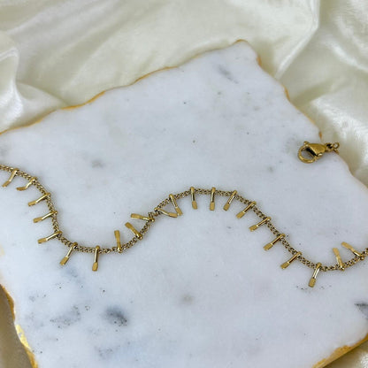 Vertical Bar Anklet