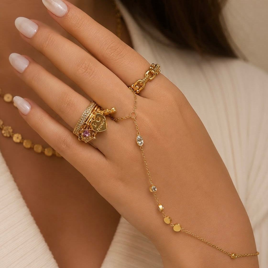 Soft Girlie Charm Ring