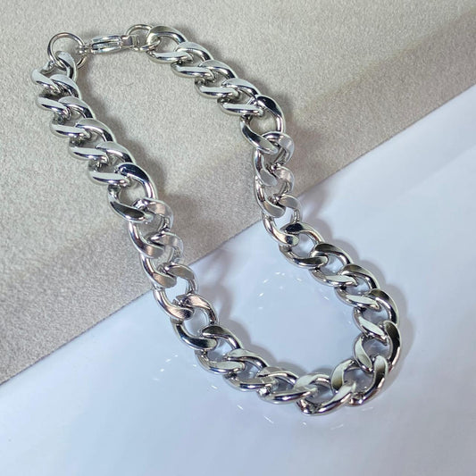 Cuban Silver SST Chain Bracelet