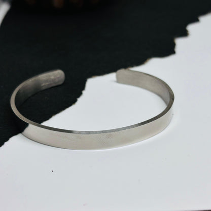 Plain Men's Silver Bracelet