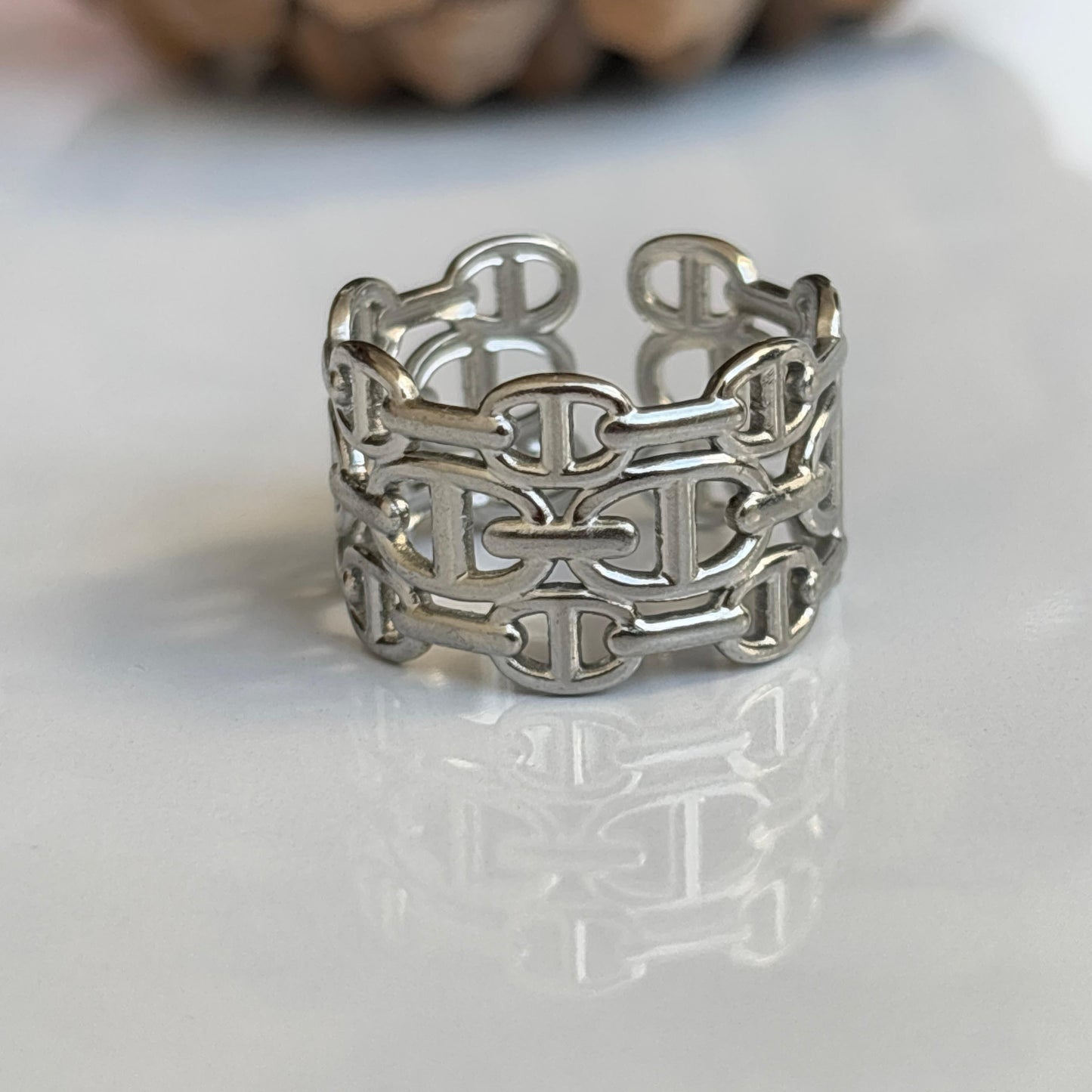 Dior Inspired Sliver Band