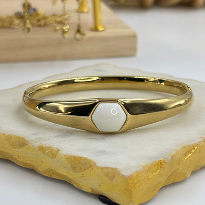 White Stone Luxe Bracelet