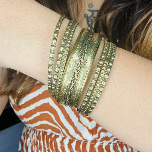 Meher Brass Bangles Set