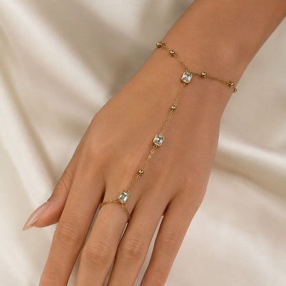 White Glance Hand Chain