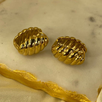 Croissant Clip Earrings