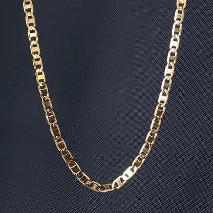 Brisk 18K Gold-Plated Men's Chain 4mm