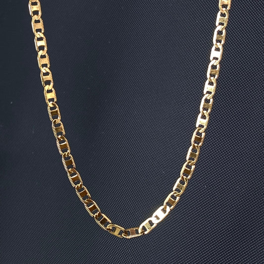 Brisk 18K Gold-Plated Men's Chain 4mm