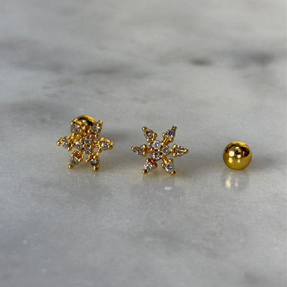 Sunshine Daisy Flatback Earrings