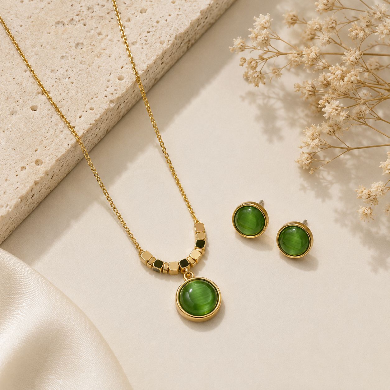 Olive Spark Jewellery Set