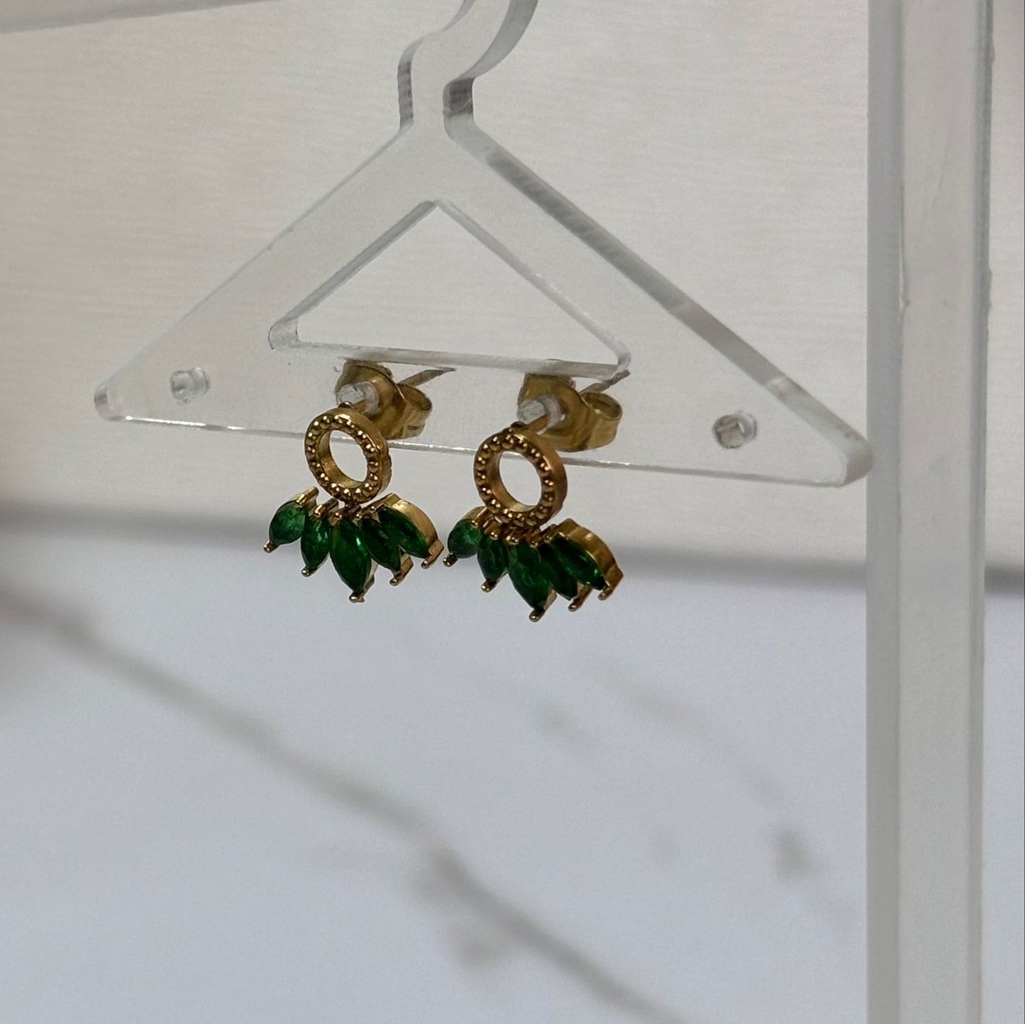 Emerald Palasa Earrings •