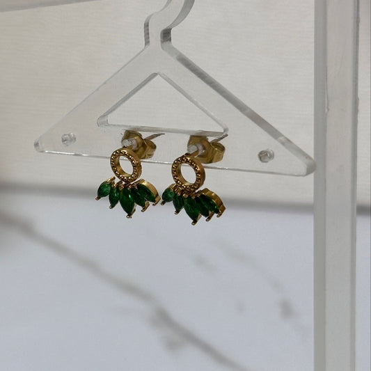 Emerald Palasa Earrings