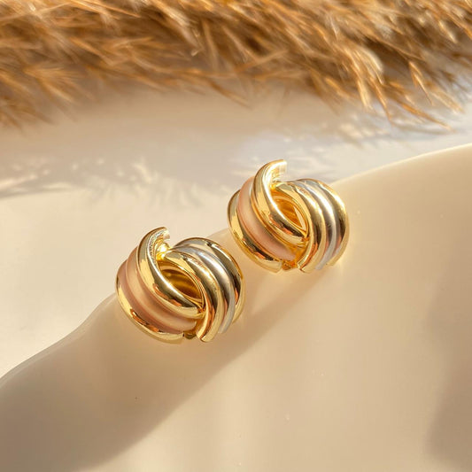 Ella Dual Tone Earrings