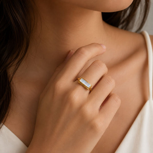 MOP Chunky Ring