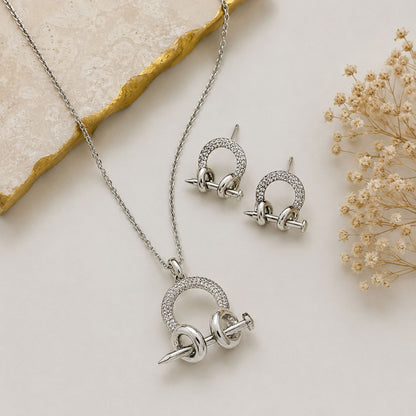 Luxe Knot Sparkle Jewellery Set