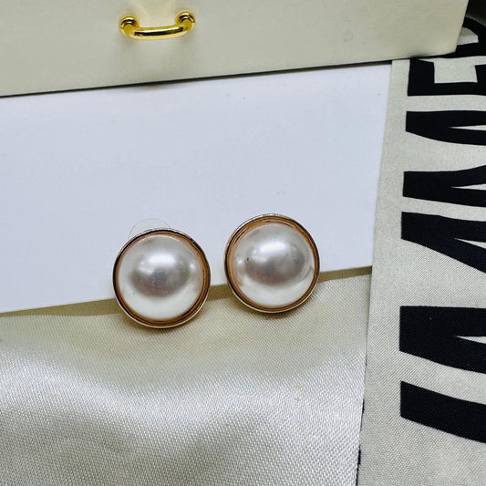 Pearl Circle Studs