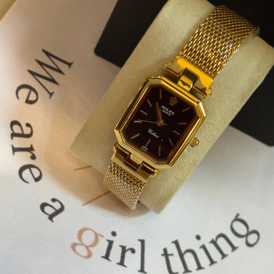 Rolex Small Dial Black Dial Watch