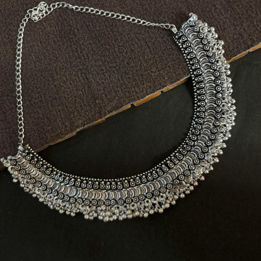Ghungroo German Silver Choker