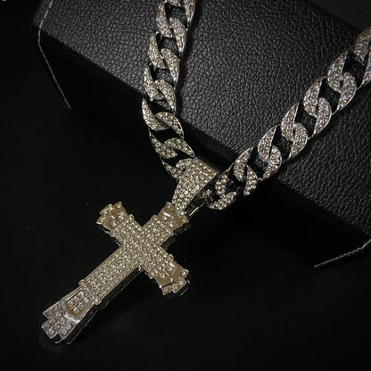 Cross ICED Out Neckchain