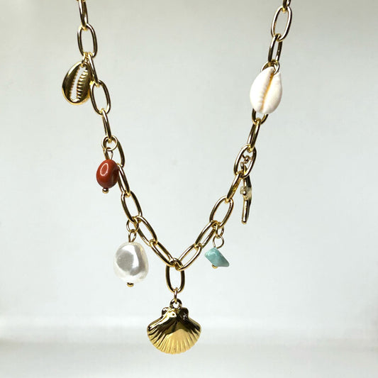 Selena Beach Charm Necklace