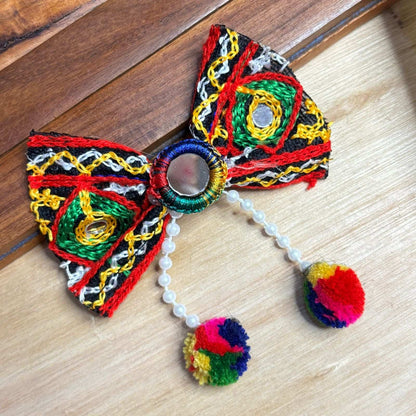 Mirror Pearl Threadwork Bow