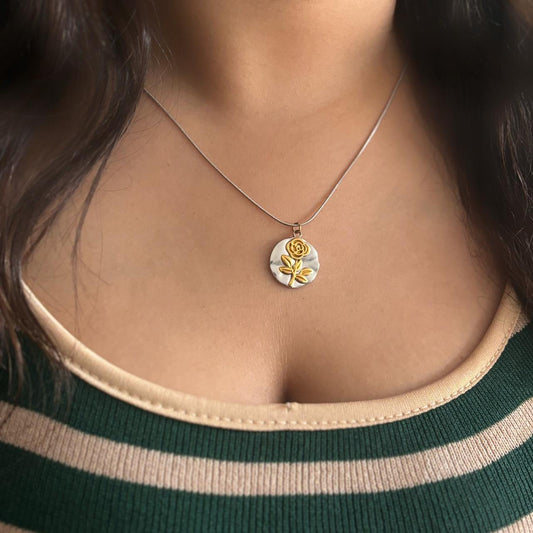 Rosetta Dual Tone Necklace