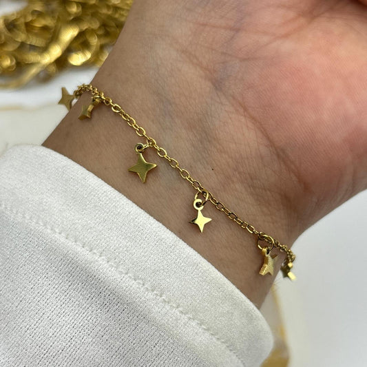 Starry Minimal Chain Bracelet