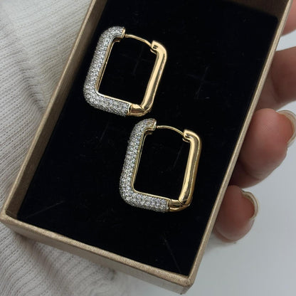 Luxe Square Hoop Earrings