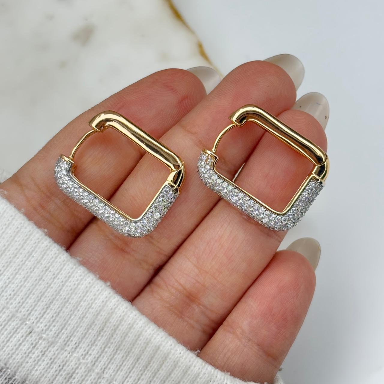 Luxe Square Hoop Earrings