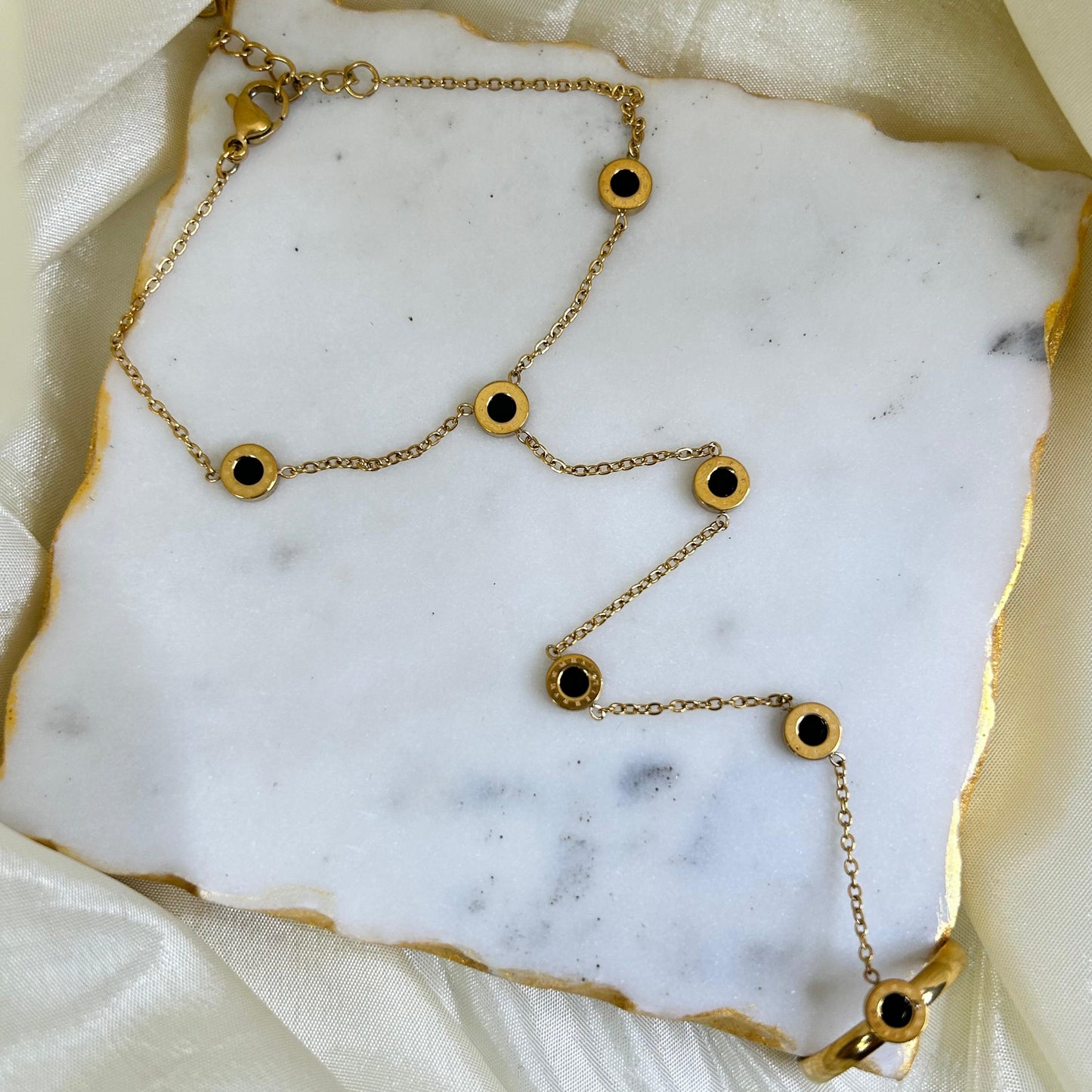 Black Roman Hand Chain