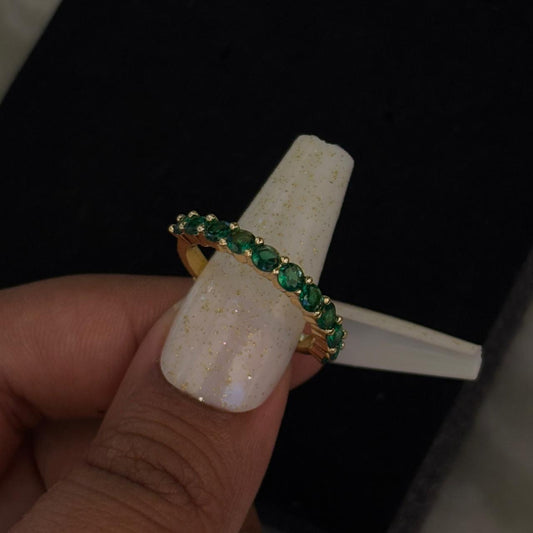 Emerald Rave Band Ring