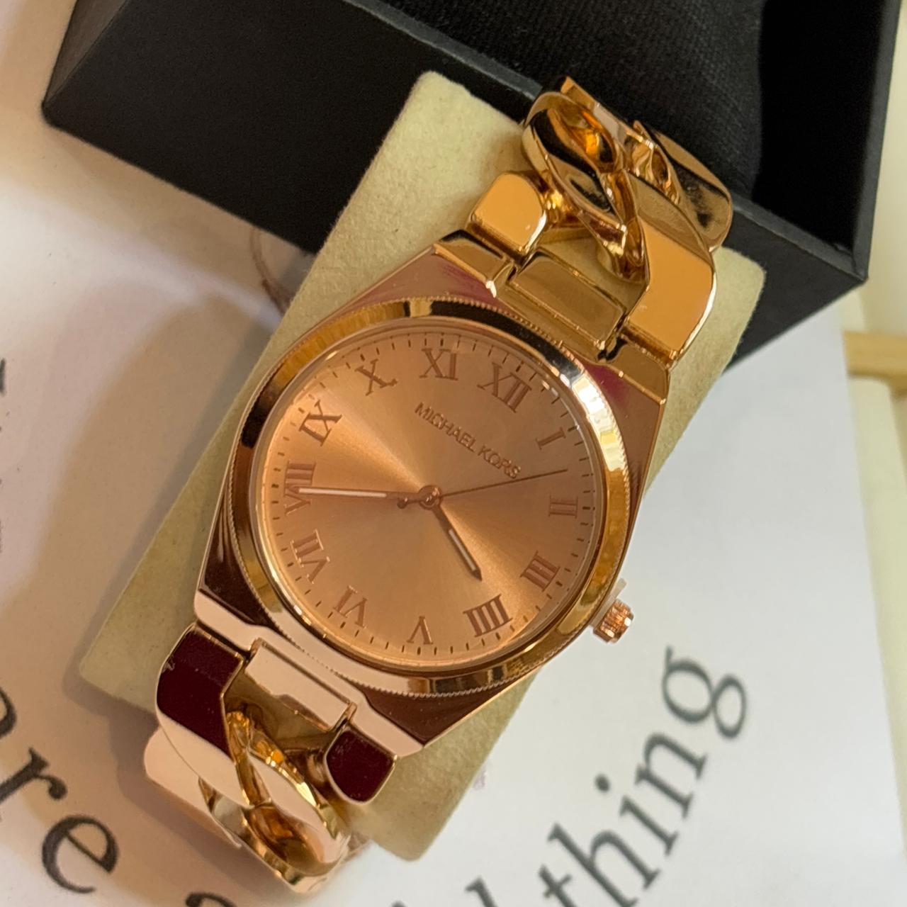 MK Rose Gold Link Watch (32 MM)