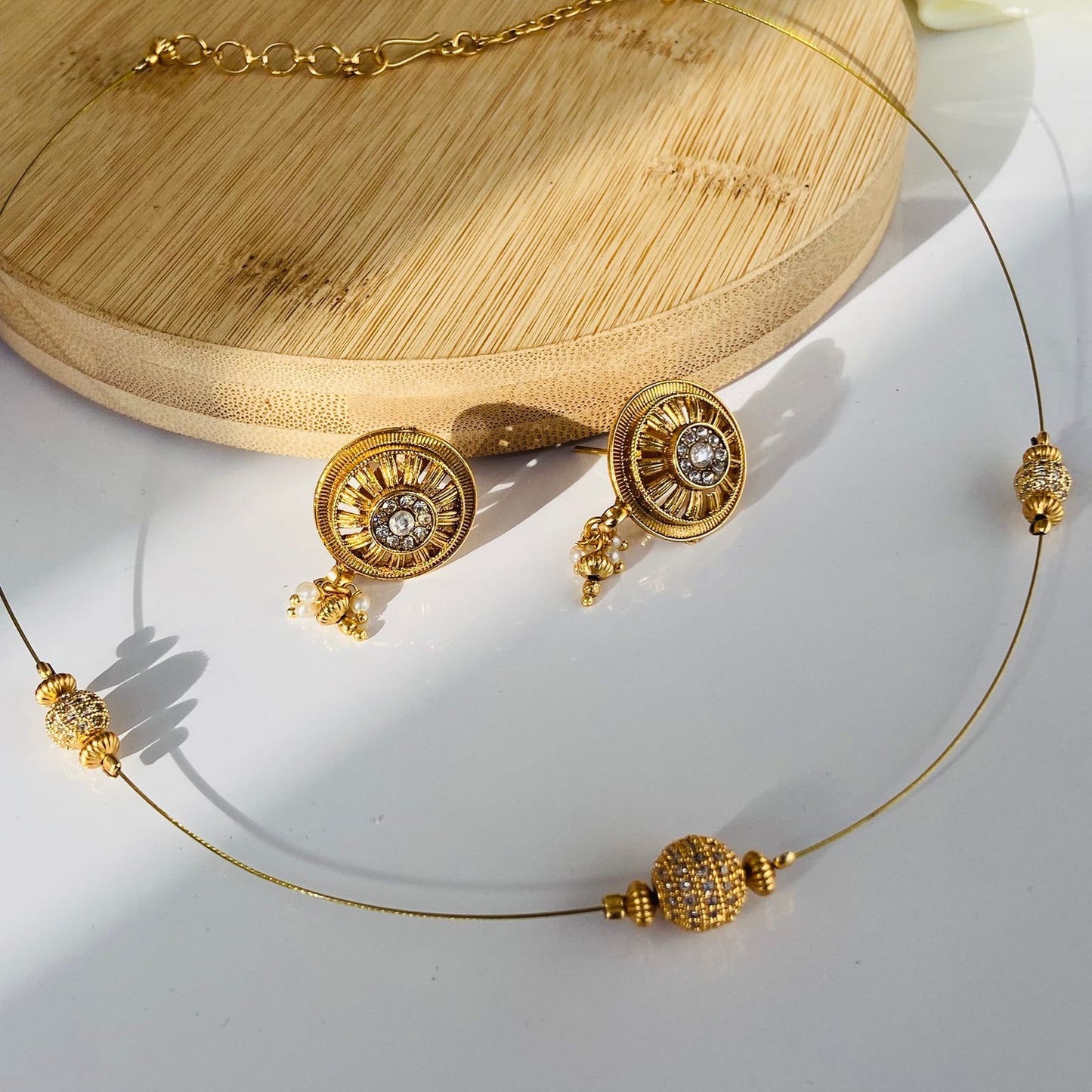 Matar Mala Invisible Chain Choker Set