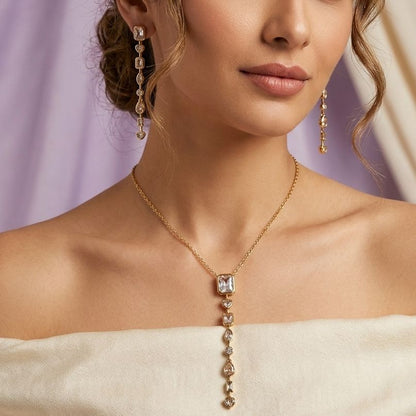 Bejewelled Quad set (White-Gold)