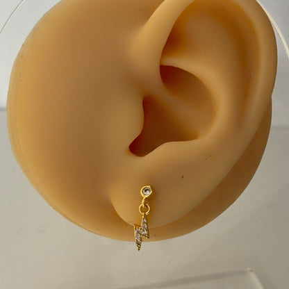 Flash Charm Flatback Earrings