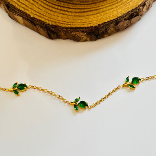 Emerald Tulip Bracelet