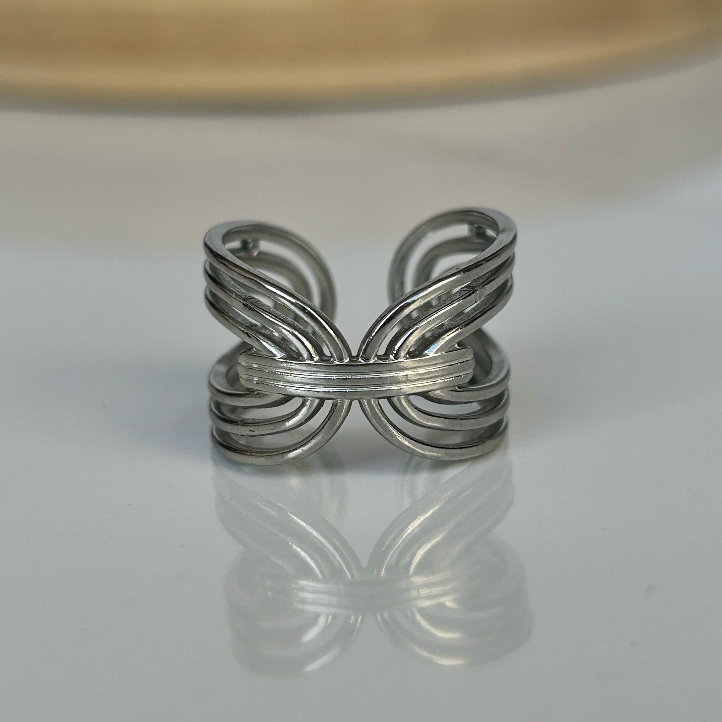 Vivid Silver Ring