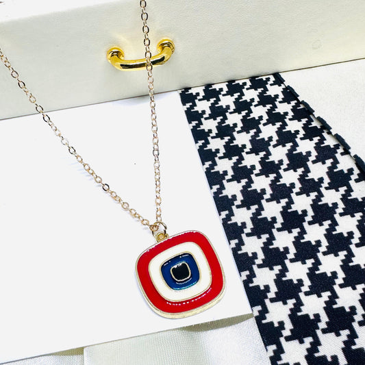 Square Resin Necklace