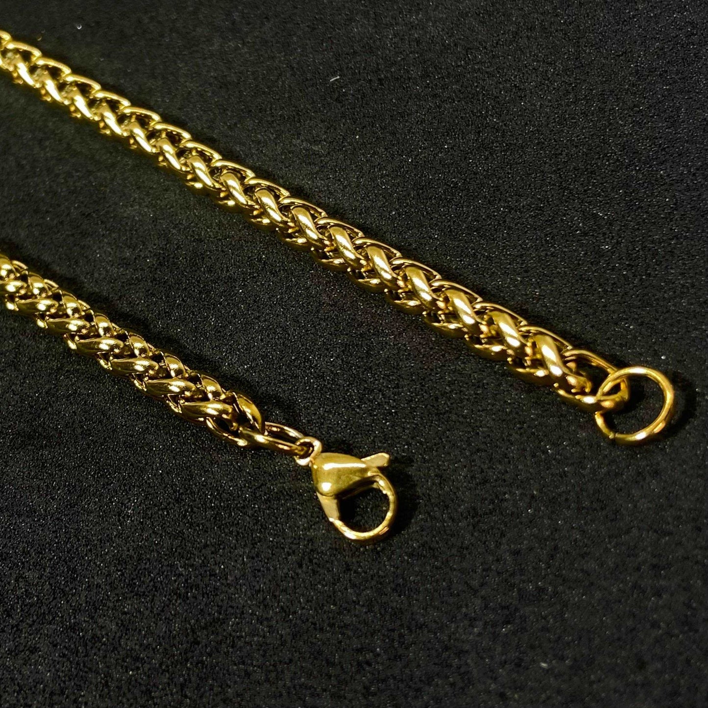 Boxy Link 18K Gold Plates Chain Bracelet