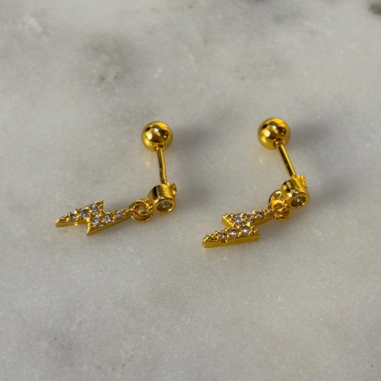 Flash Charm Flatback Earrings