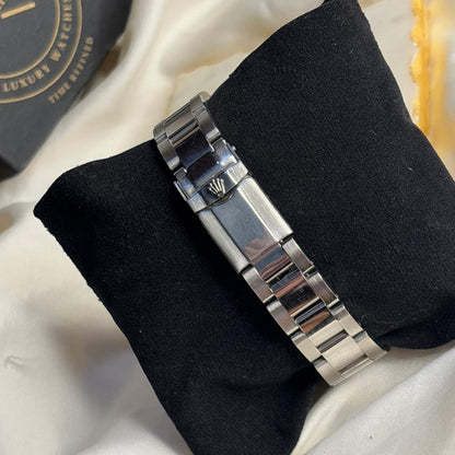 Rol-lex Silver Chronograph Watch