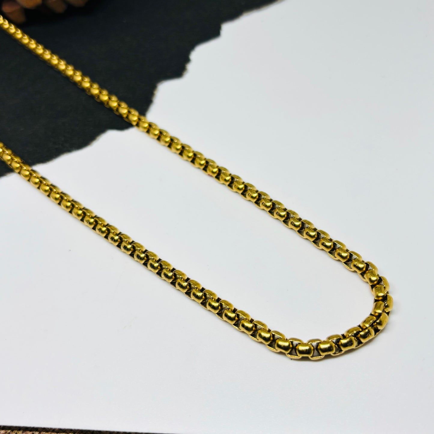 Men's Box Gold Chain