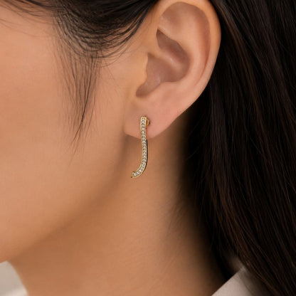 Sleek Wave Luxe Earrings